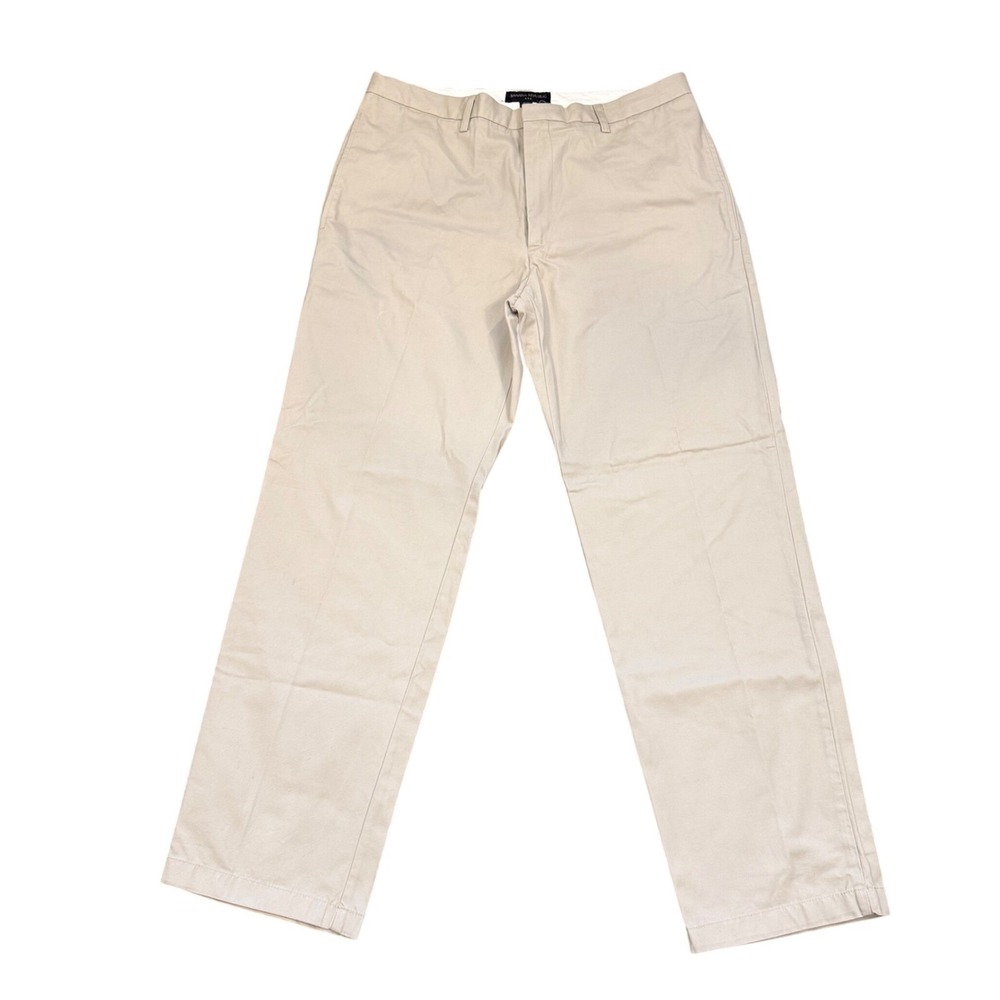 Banana Republic Mens Chino Pants Khaki Beige Straight Fit Size 36x32